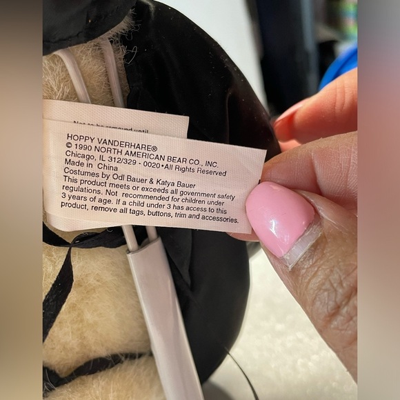 Sugarloaf Halloween Skeleton Costume Plush Rabbit Capybara Bunny Ears - Picture 5 of 7